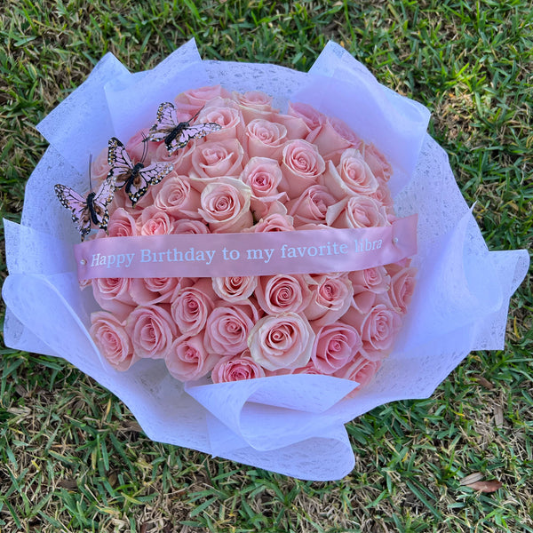 50 Pink Rose Bouquet