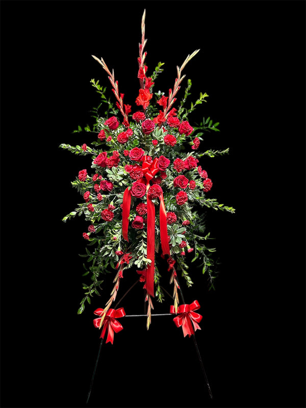 Red Standing Spray