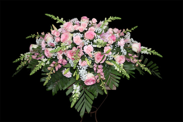 Pink Casket Spray