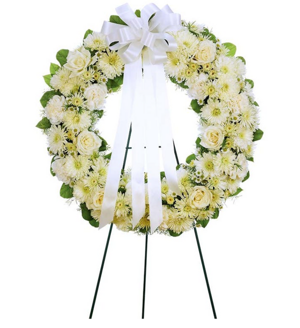 White Open Wreath