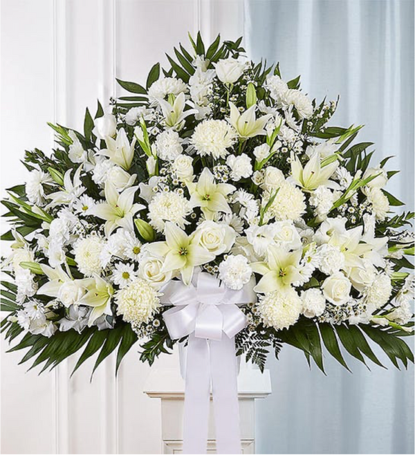 Heartfelt Sympathies White Funeral