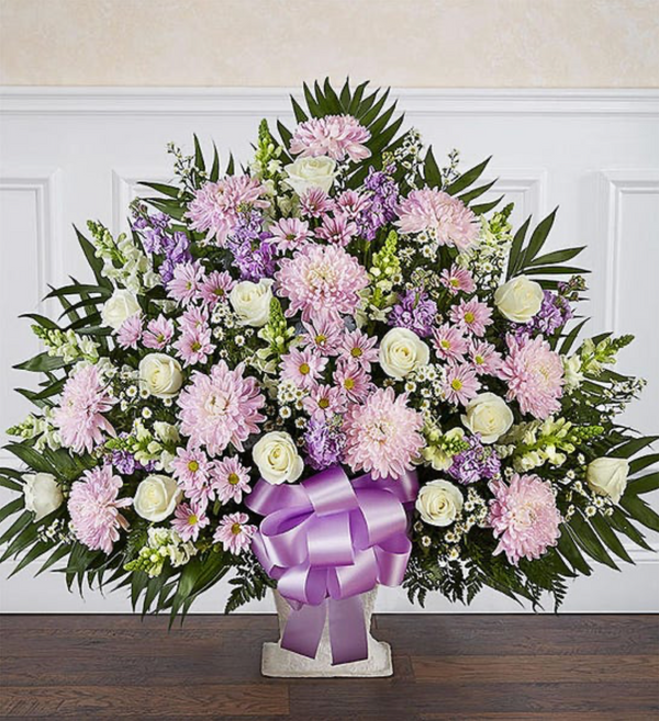Heartfelt Tribute Lavender & White