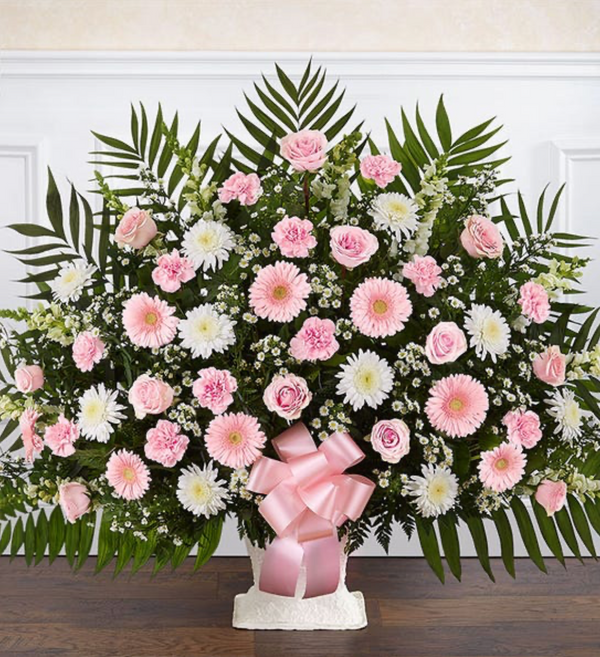 Heartfelt Tribute pink & White